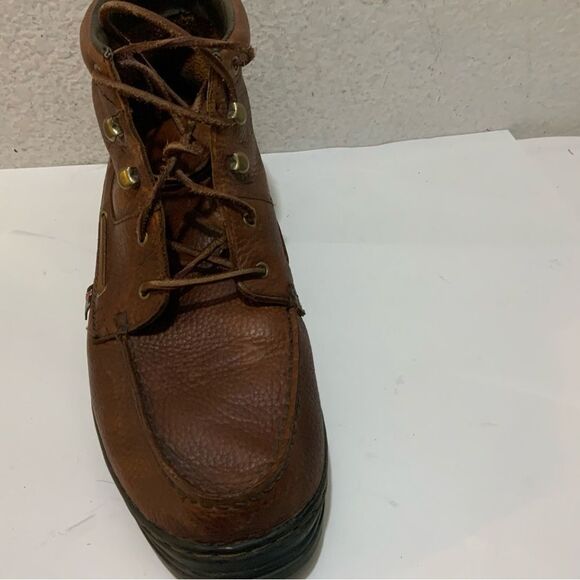 Justins style 0991  Size 13M Leather Ankle Boots Booties Brown - Picture 5 of 16